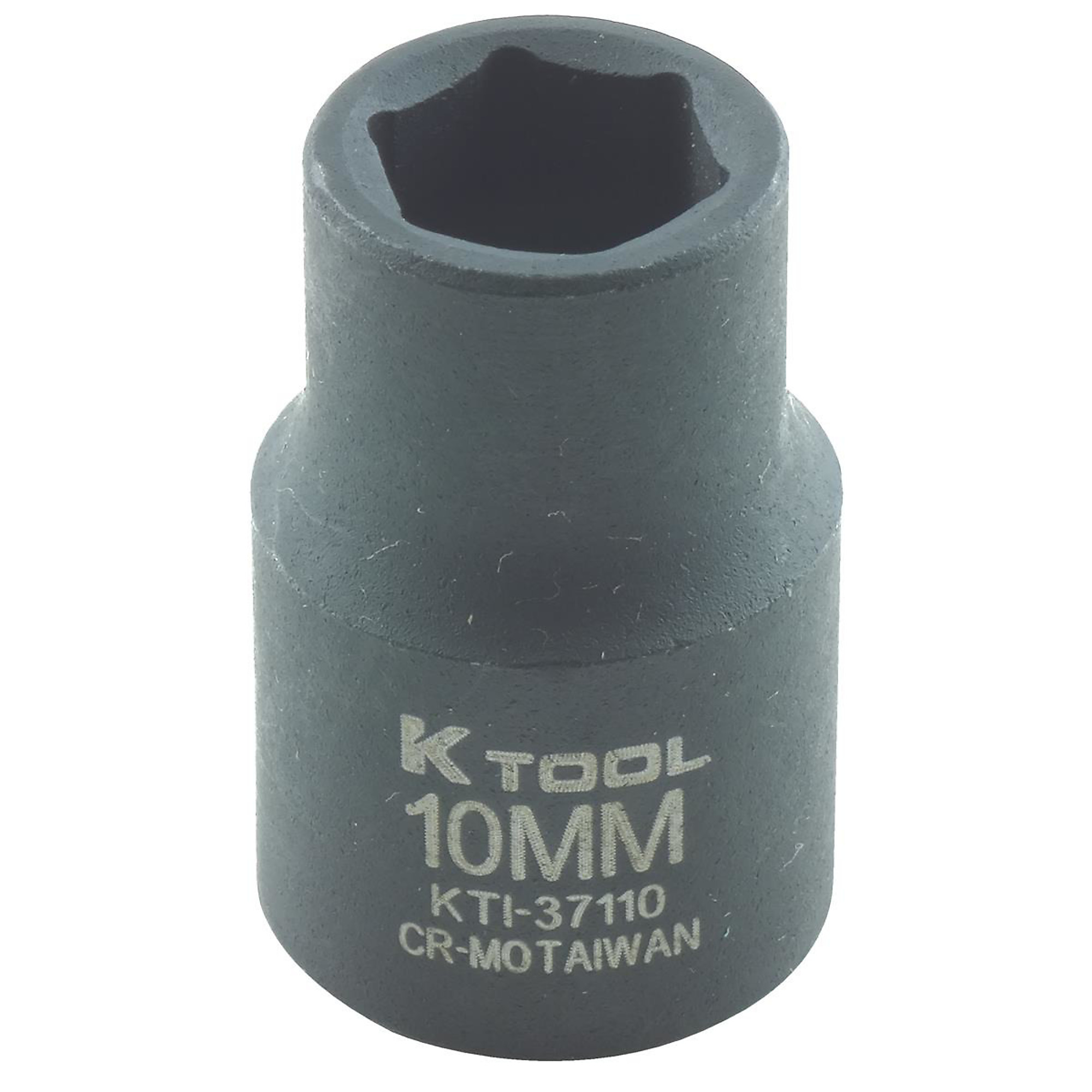 K Tool International 10mm Impact Socket — 3/8in. Drive, 6-Point, Chrome-Moly Steel, Model# KTI37110